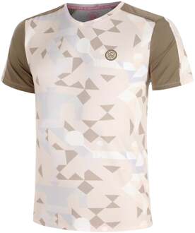 Bidi Badu Paris 2025 V-Neck T-shirt Jongens-Beige,Bruin - 128,140,152,164