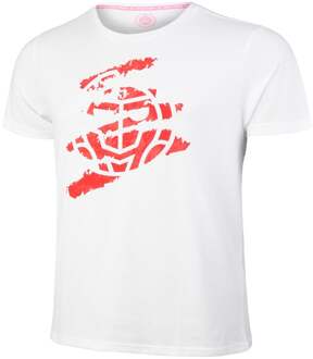 Bidi Badu Saliou ÖTV Lifestyle T-shirt Heren-Wit,Rood - XS