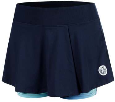 Bidi Badu Spectrum Printed Wavy Rok Dames-Donkerblauw,Lichtblauw - L