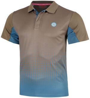 Bidi Badu Spectrum Spirit Polo Heren-Bruin,Blauw - S,M