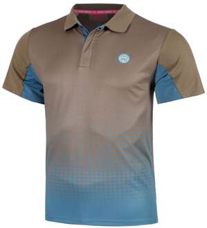 Bidi Badu Spectrum Spirit Polo Heren-Bruin,Blauw - XS,S,M,L,XL