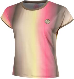 Bidi Badu Spectrum T-shirt Dames-Bruin,Geel - XS,S,M,L,XL