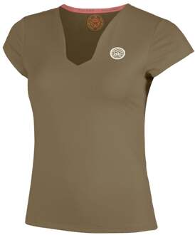 Bidi Badu Spectrum V-Neck T-shirt Dames-Bruin