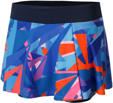 Bidi Badu Spike Printed Wavy Rok Dames-Donkerblauw,Blauw