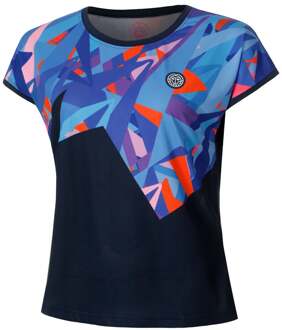 Bidi Badu Spike T-shirt Dames-Donkerblauw,Veelkleurig - XS