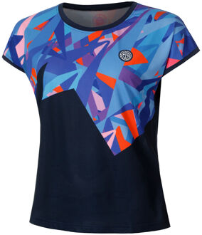 Bidi Badu Spike T-shirt Dames-Donkerblauw,Veelkleurig - XS