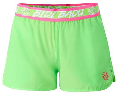 Bidi Badu Tiida Tech 2in1 Shorts Dames neongroen - XS