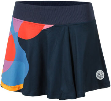 Bidi Badu Twiggy Printed Wavy Rok Dames-Donkerblauw,Veelkleurig - S