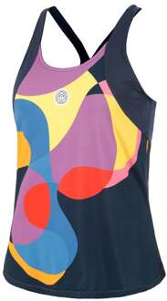 Bidi Badu Twiggy Tanktop Dames-Donkerblauw,Veelkleurig - S