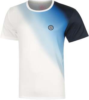 Bidi Badu Watercolour T-shirt Heren-Wit,Blauw - S,M,L,XL,XXL