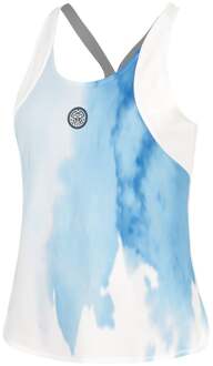 Bidi Badu Watercolour Tanktop Dames-Wit,Blauw - XS,S,M,L,XL