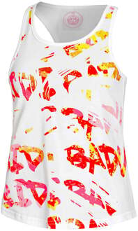 Bidi Badu Wild Arts Chill Tanktop Dames-Wit,Veelkleurig - XS