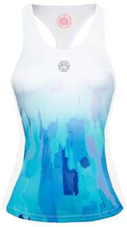 Bidi Badu Yaka Tech Tanktop Dames-Wit,Lichtblauw - L
