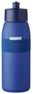 Bidon Ellipse 500 ml - Vivid blue Wit