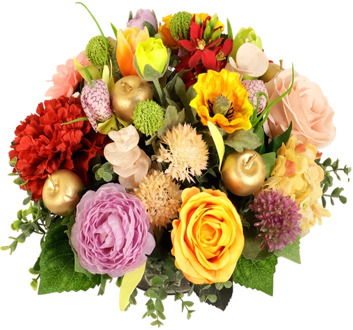 Biedemeier Ø 32 cm bonte kleuren