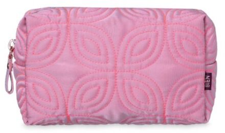 Bien moves etui roze, bloemen soft-touch design