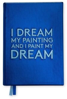 Bien moves notitieboekje geborduurd, i dream my painting, van gogh quote