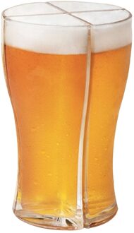 Bier Bril 4 In 1 Acryl Plastic Materiaal Bier Mok Super Schoener Creatieve Grappige Acryl Glas Bier Mokken Set Glas cup # T2