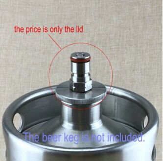 Bier brouwen Carbonatatie Cap 5/16 "Barb Bal Lock Type, carbonaat beer soda snelle Homebrew Kegging voor 2/3. 6/5L mini vaatje