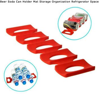 Bier Fles Houder Fles Plank Camping Silicone Fles Rack Koelkast Bespaar Ruimte Veiligheid Opvouwbare HG11932