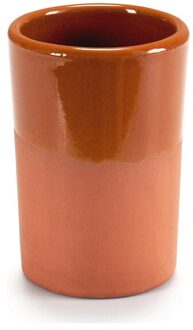 Bier Glas Gebakken Klei (7X10X7 Cm)