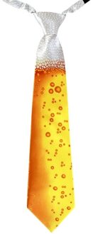 Bier glas thema party stropdas - Oktoberfest thema - verkleed carnaval artikelen - heren