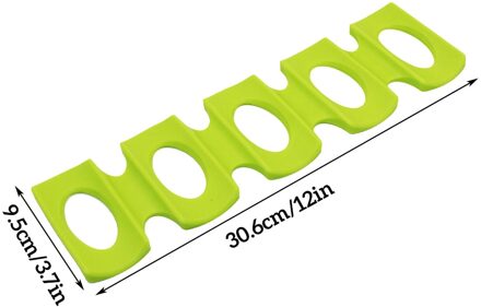 Bier Kan Anti-Slip Houder Siliconen Stacker Blikjes Koelkast Mat Dranken Rek Stapelen Tool Organizer Wijn Fles Houder groen