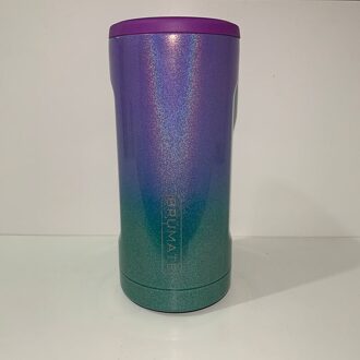 Bier Koeler Kan Cover 12Oz Slanke Blikjes Dubbele Wand 304 Roestvrij Staal Cup Cover Fles Houder Voor Camping Wandelen reizen Gradient kleur