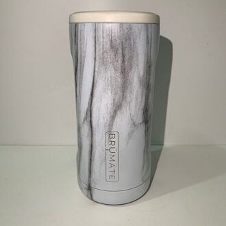 Bier Koeler Kan Cover 12Oz Slanke Blikjes Dubbele Wand 304 Roestvrij Staal Cup Cover Fles Houder Voor Camping Wandelen reizen Marble kleur