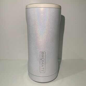 Bier Koeler Kan Cover 12Oz Slanke Blikjes Dubbele Wand 304 Roestvrij Staal Cup Cover Fles Houder Voor Camping Wandelen reizen Pearl wit