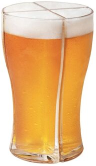 Bier Mok Glas Cup Scheidbare 4 Deel Grote Capaciteit Dikke Antislip Bier Mok Wijn Dispenser Transparante Club Bar party Bier Glas