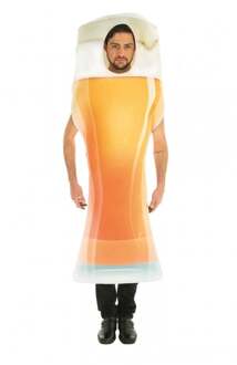 Bier/pils kostuum - voor volwassenen - one size - Carnaval verkleedkleding One size