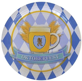 Bierfest bordjes (8st) Blauw