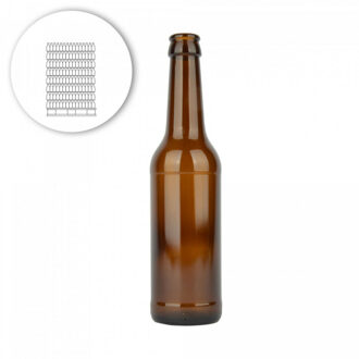 Bierfles Longneck 33 cl, kroonkurk 26 mm - pallet 2888 st.