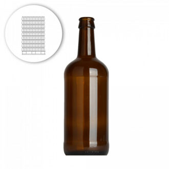 Bierfles Porter 50 cl, kroonkurk 26 mm - pallet 2097 st.
