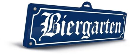 Biergarten muur / wand decoratie - 48 x 15 cm - Oktoberfest - Bierfeest feestartikelen versiering Multi
