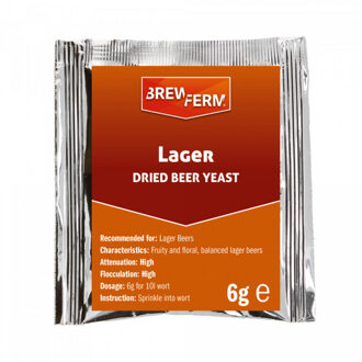 biergist gedroogd Lager - 6 g