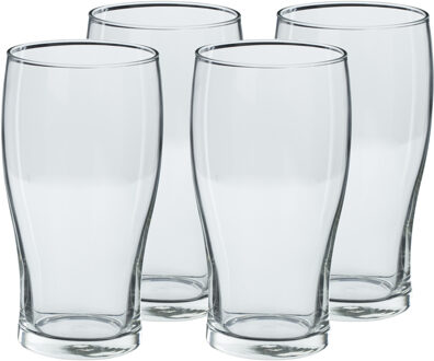 Bierglazen groot - 20x stuks - transparant - 570 ml - 16 cm