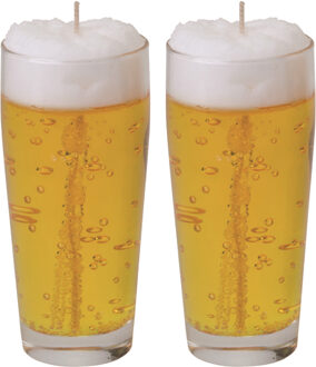 Bierkaars - 2x - bier fluitje - H13 cm/D5 cm - Bierglas gadget/kado