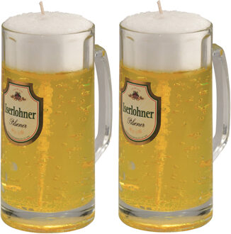 Bierkaars - 2x - Duits bier - 15 cm - Bierglas gadget/kado