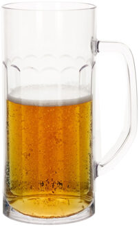 Bierpul/bierglas - transparant - onbreekbaar kunststof - 560 ml