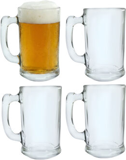 Bierpul Munich - 4x - glas - 42 cl - duits bierglas met handvat - klassiek model