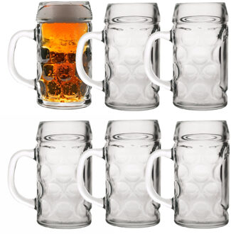 Bierpullen/Bierglazen - 0,5 liter - hard glas - 30x stuks - Bierfeest/Oktoberfest glazen
