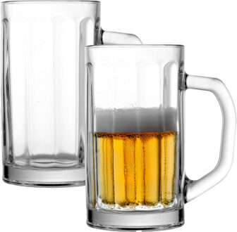 Bierpullen Nicol - 0,5 liter - glas - 2x stuks - bierglas