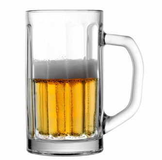 Bierpullen Nicol - 0,5 liter - glas - bierglas - halve liter Transparant