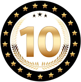 Bierviltjes 10 - 25x stuks - zwart/goud - luxe - verjaardag/jubilea - feestartikelen Multi