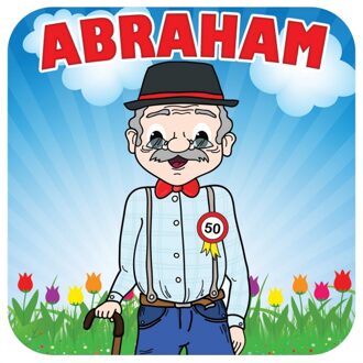 Bierviltjes Abraham 50 jaar Multi