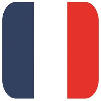 Bierviltjes Franse vlag vierkant 15 st