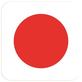 Bierviltjes Japanse vlag vierkant 15 st