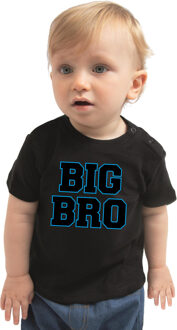 Big bro kado shirt voor baby / kinderen zwart 62 (1-3 maanden)